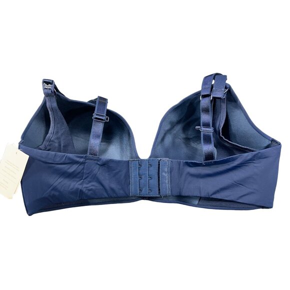Auden Women's Size 36DD Nursing Bra Lightly Lined Wireless 2 Way Straps Blue New - Picture 2 of 14